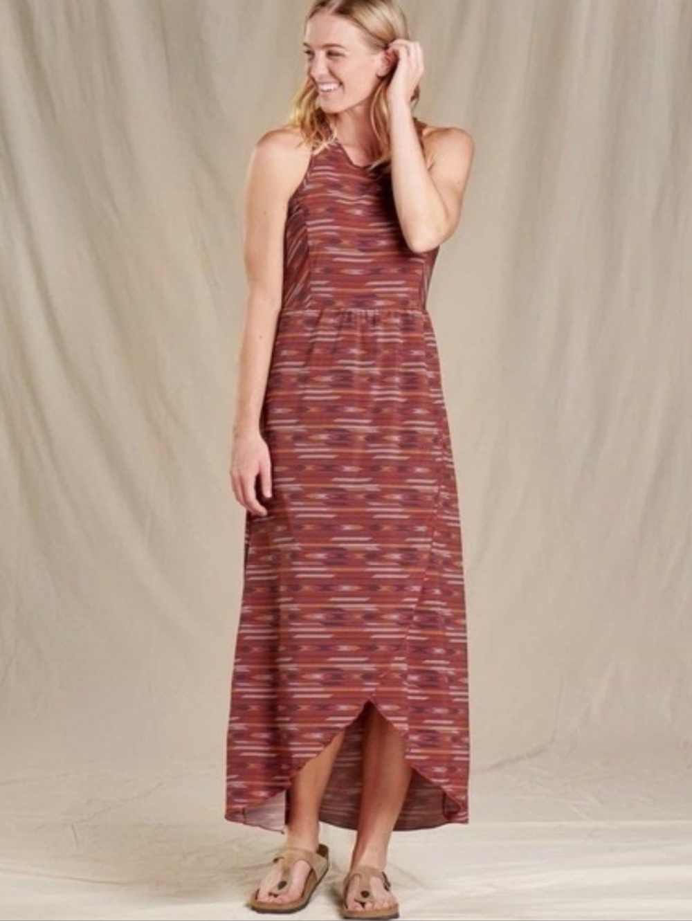 Toad&Co Sunkissed Maxi Dress Striped Aztec  Southwestern